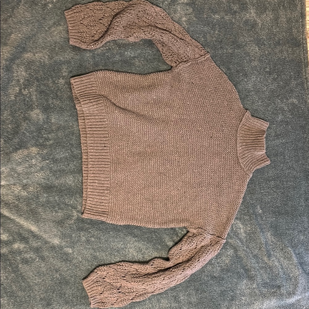 Women's Knit Sweater - Gray